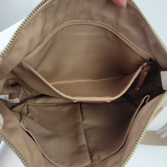 The Sak Leather Crossbody Bag With Adjustable Strap & Zip Closure Stone & Blush - Picture 8 of 15